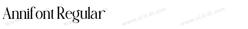 Annifont Regular字体转换 Annifont Regular字体转换